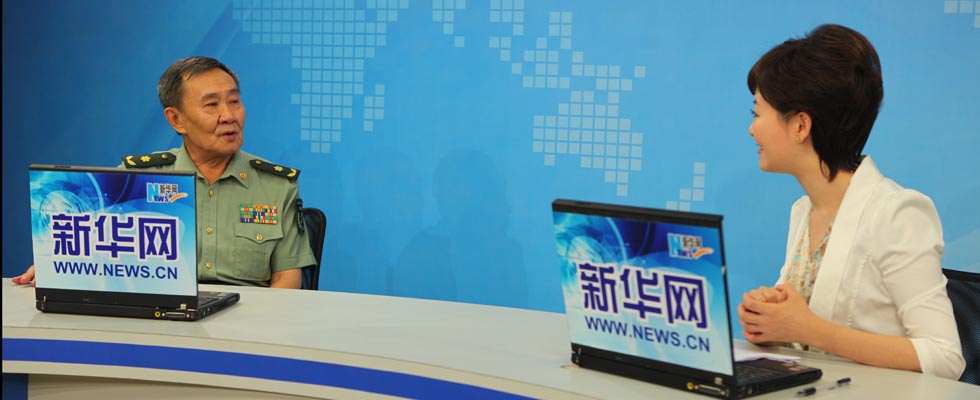 杨秀敏院士与新华网主持人交谈