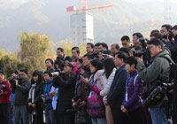 媒体云集“嫦娥三号”发射前的西昌卫星发射中心