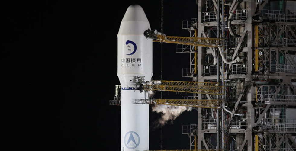 嫦娥三号探测器发射进入15分钟准备