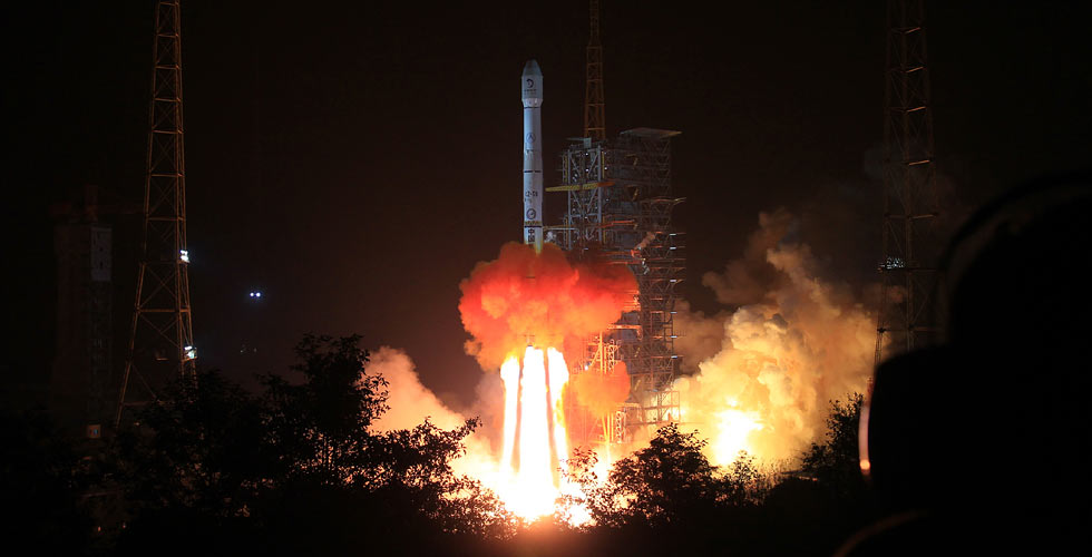 嫦娥三号发射成功