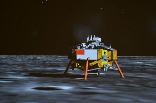 嫦娥三号平稳落月