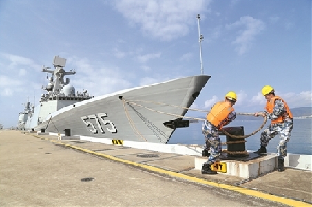 参加兰卡威国际海空装备展 岳阳舰起航赴马来西亚