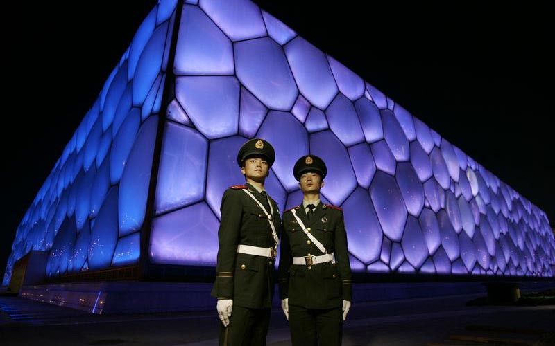 李光印作品：2008奥运武警身影