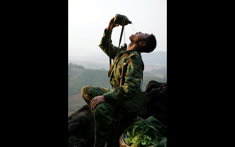 凌耀南作品：背蒌情