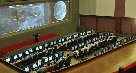 北京航太飛行控制中心的工作人員