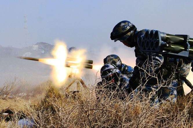 Marine Corps conducts combined-arms live-fire drill in Gobi Desert