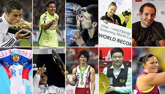 Xinhua selects top 10 world athletes in 2014