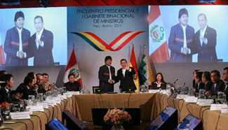 Peru, Bolivia hold 1st meeting of Binational Cabinet in Peru