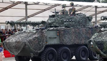 National Day millitary parade held in Brussels, Belgium