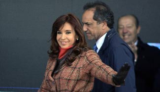 Argentine president attends opening ceremony of provincial highway 6