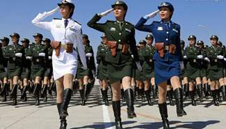 Female soldiers: Heroine in China's military parades