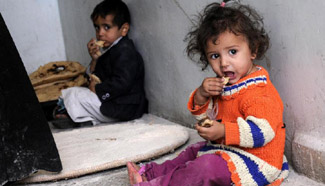 In pics: displaced children in Yemen