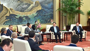 China's top legislator meets delegation from Kazakhstan's ruling Nur Otan Party