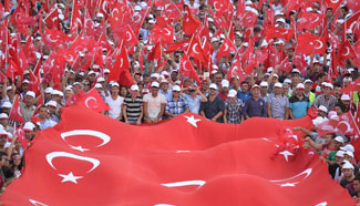 Business associations, unions attend anti-terrorism rally in Turkey