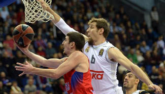 CSKA beats Real Madrid at Basketball Euroleague Top 16 match