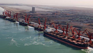 Volume of cargo throughput of Huanghua Harbor reaches 160 mln tons