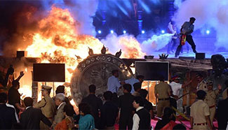 "Make in India" cultural event catches fire in Mumbai