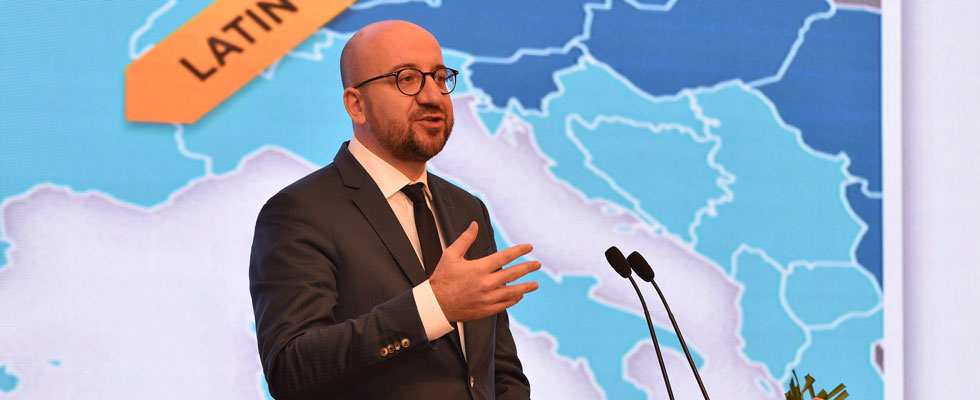 比利时首相米歇尔阁下致辞