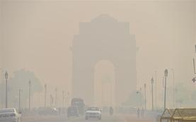 雾霾笼罩新德里