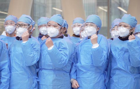 一线众将士：抗击疫情，使命必达！　　