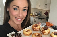 英美女健身达人美食身材两不误