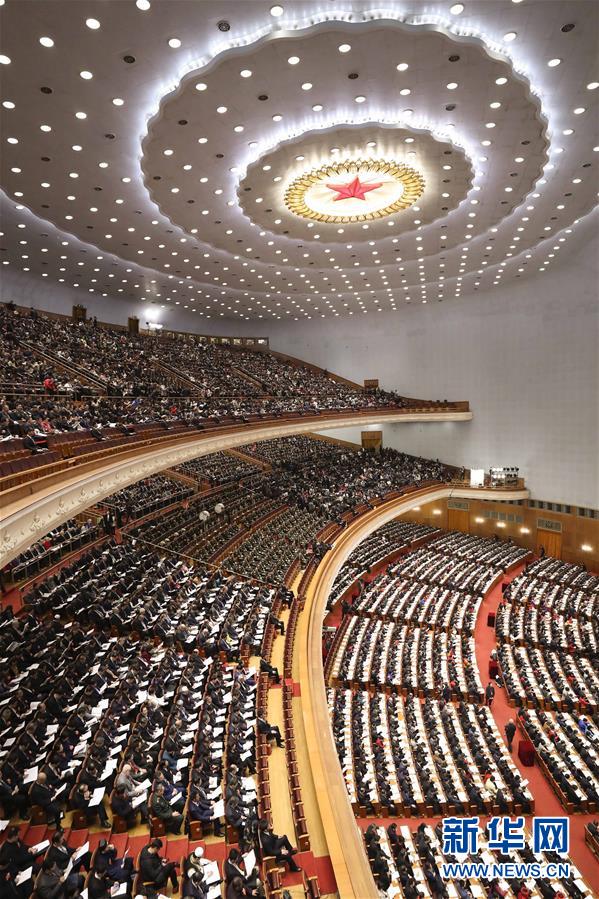 （兩會·人大開幕·XHDW）（2）十三屆全國人大一次會議在京開幕