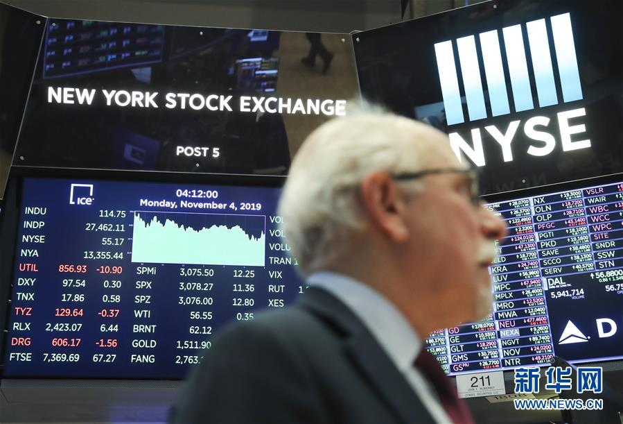 纽约股市三大股指4日涨跌不一