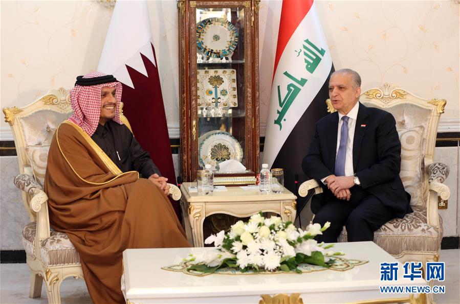 （国际）（1）伊拉克与卡塔尔外长商讨缓和地区紧张局势问题