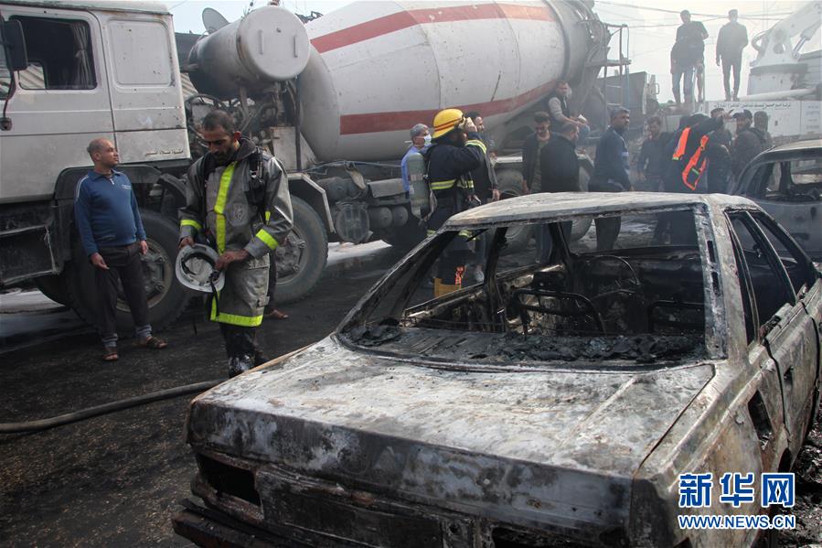（国际）（3）加沙一面包房引发火灾9人死亡
