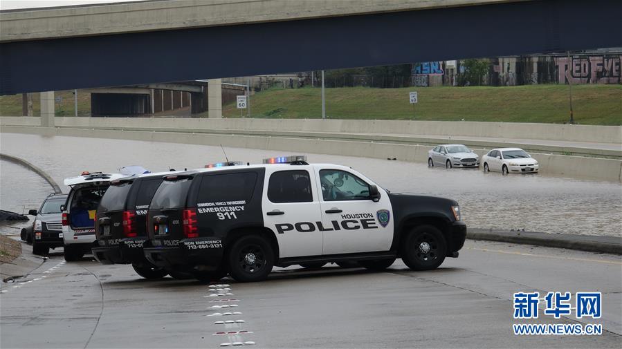 （国际）（1）热带风暴&ldquo;贝塔&rdquo;造成美国得州部分地区积水严重
