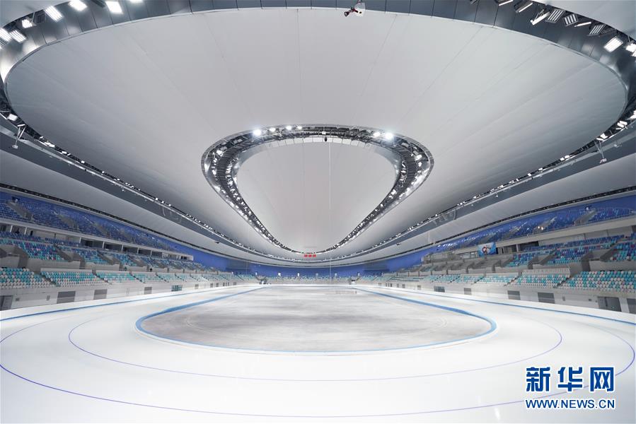 （体育）（8）国家速滑馆“冰丝带”首次制冰取得成功