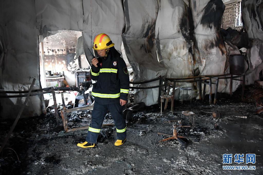 直击：河南柘城发生重大火灾事故 已致18人死亡
