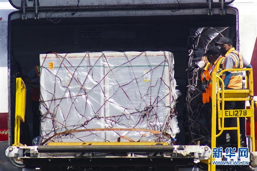 （国际）（4）萨尔瓦多政府采购的新一批中国科兴疫苗抵达