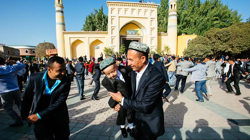 新疆穆斯林群众欢庆“古尔邦节”