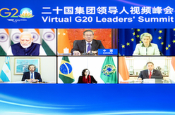 李強出席二十國集團領導人視頻峰會並發表講話