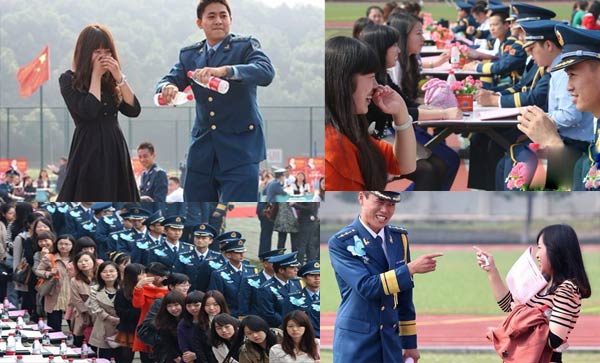 武汉军官集体相亲跳舞图片