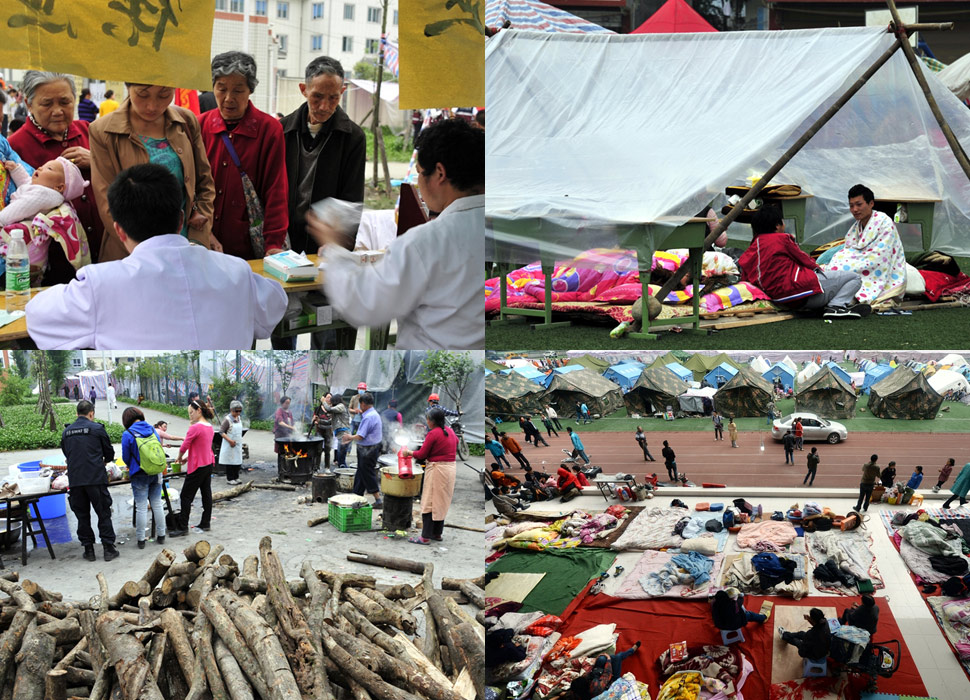 携手面对暂时的困难—雅安地震部分灾民安置点实况