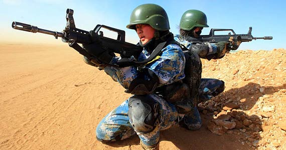 中國海軍陸戰隊首次城市攻防演練