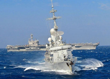 美法航母戰艦在地中海聯演 &ldquo;封堵&rdquo;黑海口