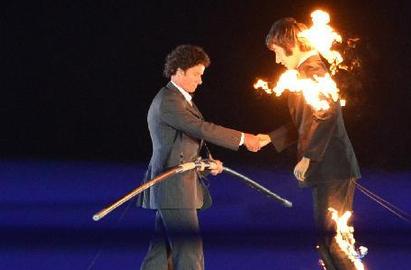 伦敦奥运会闭幕式上华丽的文艺表演