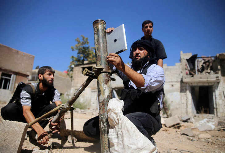 敘利亞反對派用iPad為迫擊炮定位