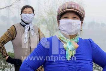 江蘇贛榆春霧彌漫 宛如仙境一般