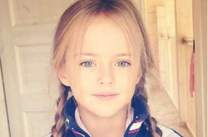 俄羅斯9歲模特走紅 盤點全球超美小蘿莉