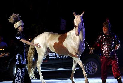 汗血寶馬亮相西安