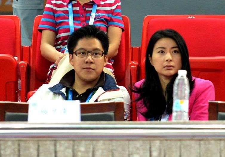 霍啟剛、郭晶晶觀看武術比賽