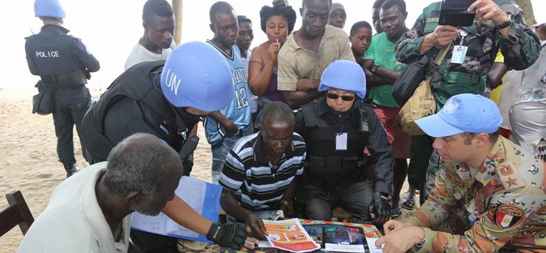 最美藍盔”中國赴利比裏亞維和警察防暴隊