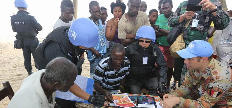 最美蓝盔”中国赴利比里亚维和警察防暴队