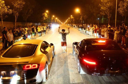 北京數十輛跑車深夜聚集被扣