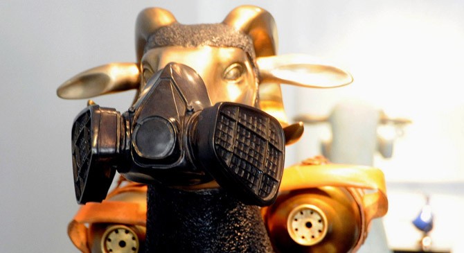 图片故事：雾霾天"动物"都受不了了