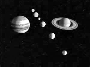 所谓&ldquo;行星大十字&rdquo;示意图。